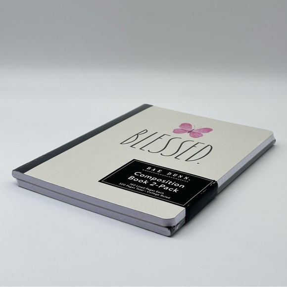 Rae Dunn NOTES./BLESSED Composition Book 2-Pack (Black/Ivory) - Picture 5 of 5